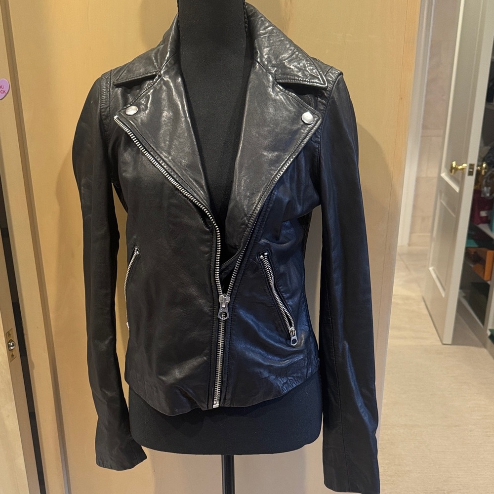 Madewell Black Leather Women's Jacket